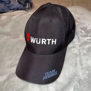 WURTH Team Penske Adjustable PUMA Hat Cap NASCAR Racing Black One Size Stock Car